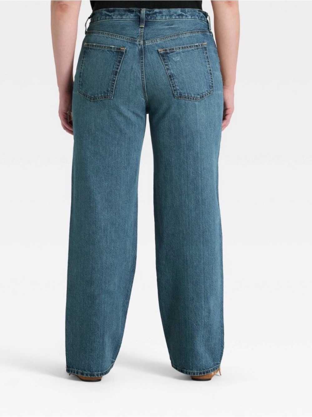 Universal Thread Women 90s Mid-Rise Baggy Denim Jeans Button Fly New with Tags - Picture 6 of 11